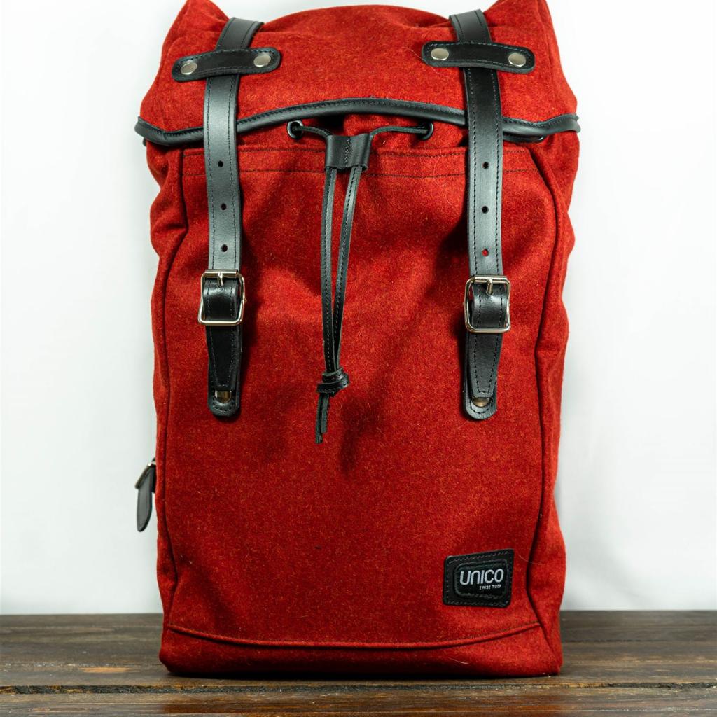 Lodenrucksack rot