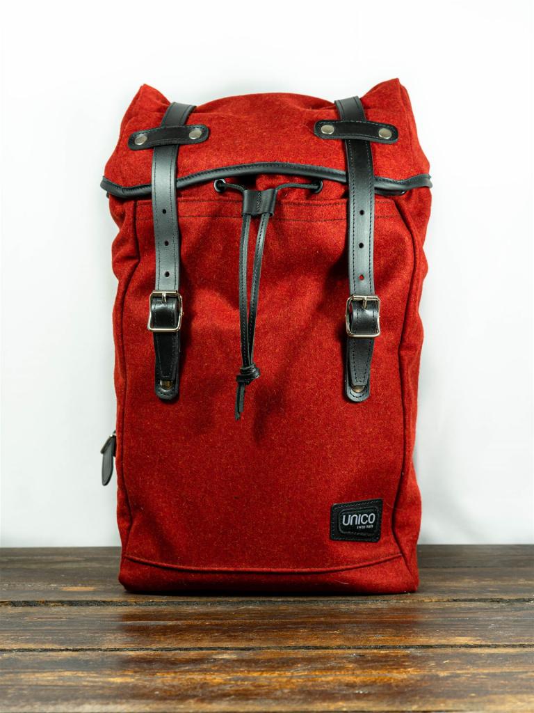 Lodenrucksack rot